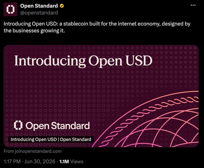 Open Standard announcement