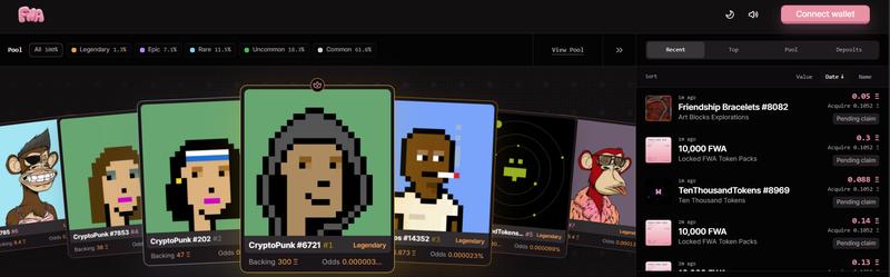 Fake World Assets interface