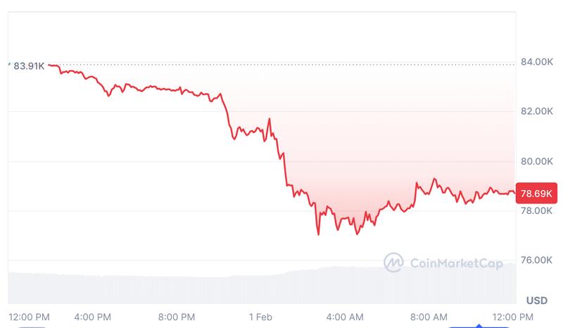 Bitcoin price chart