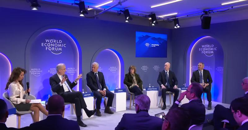 Crypto executives debated money sovereignty with France's central bank governor at Davos 2026